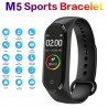 M5 Smart Band Connecté Bluetooth de Sport Tracker de Fitness Moniteur de Fréquence Cardiaque Étanche pour Femmes Hommes