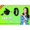 Airdots+SmartBand M5: Promotion TWS Airdots Earphone Bluetooth + Smart Band M5