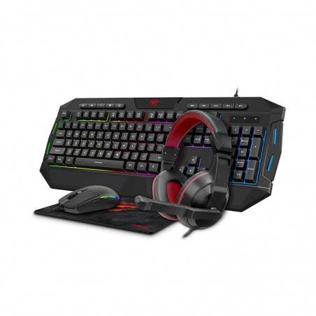 PACK Gaming4X1 Combo GameNote Marque Havit Clavier-Souris-Tapis et Casque LED Hot Gain