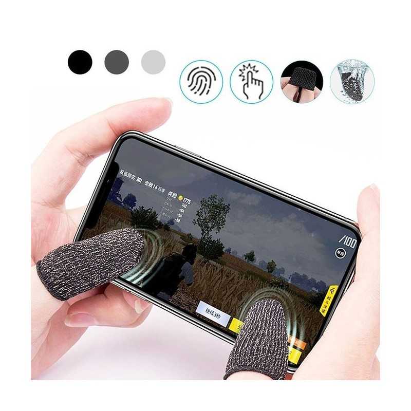 2 paires Manchon Doigt Cots gants de jeu Free fire,Fortnite,PUBG..., Anti-Transpiration, Gants tactile et sensible anti-sueur