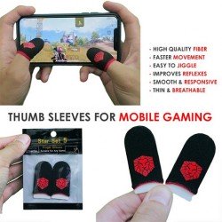 2 paires Manchon Doigt Cots gants de jeu Free fire,Fortnite,PUBG..., Anti-Transpiration, Gants tactile et sensible anti-sueur