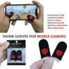 2 paires Manchon Doigt Cots gants de jeu Free fire,Fortnite,PUBG..., Anti-Transpiration, Gants tactile et sensible anti-sueur