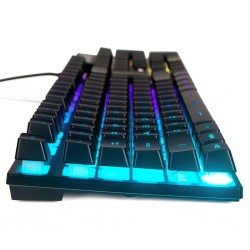 Pack Clavier et souris Gamer Mécanique en Métal Avec Touches Multimédia Rainbow LED RGB Backlight