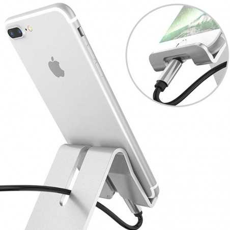 Support Smartphone en aluminium Compatible avec les Smartphones et tablettes 4-10 pouces