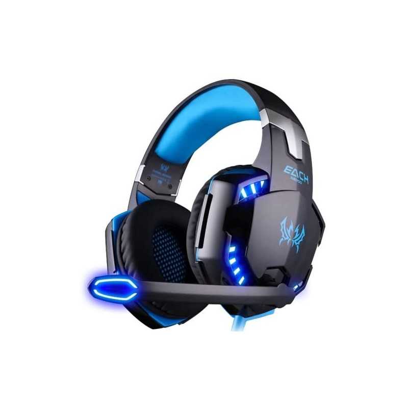 Casque G2000 KOTION EACH Gamer Casque écouteur stéréo basse  avec micro, LED pour PC PS4 X-BOX