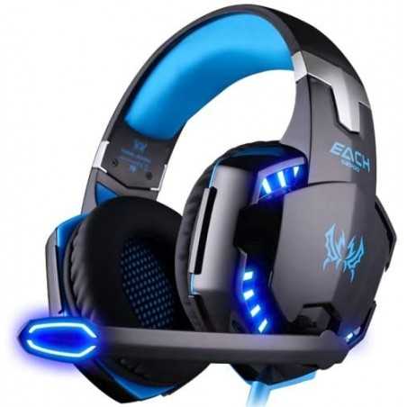 Casque G2000 KOTION EACH Gamer Casque écouteur stéréo basse  avec micro, LED pour PC PS4 X-BOX