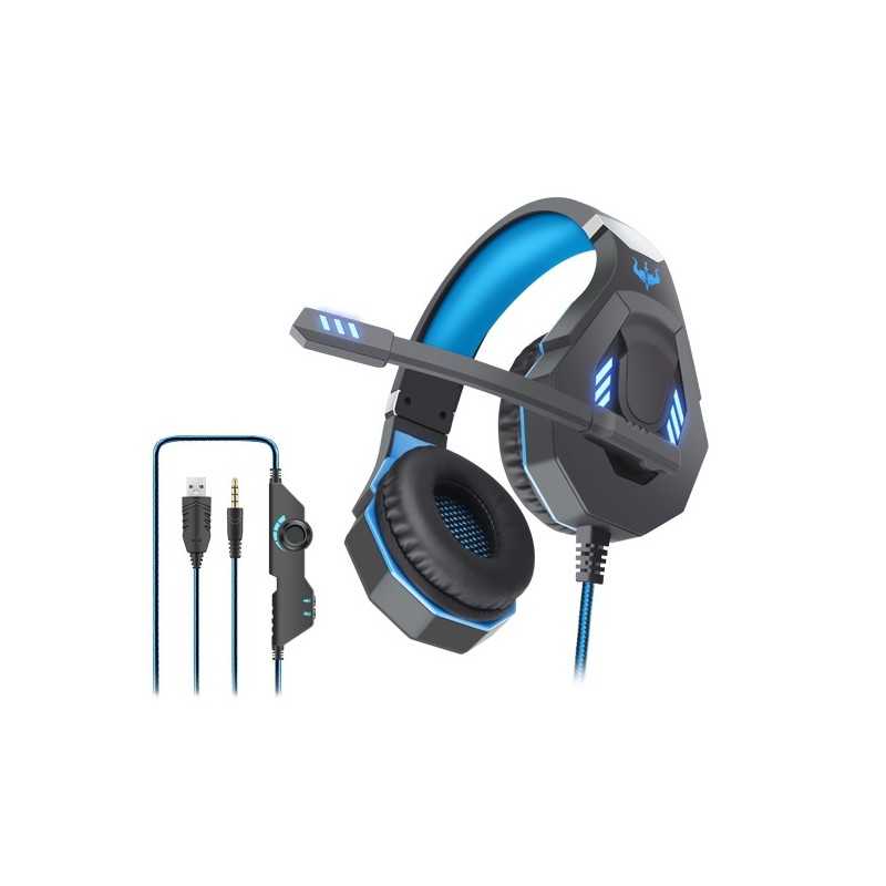 Casque GT93 Gamer E-Sports Avec Microphone LED Stéréo 7.1 compatible avec PS4 Xbox PC