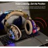 Casque GT84 Gamer E-Sports Avec Microphone LED Stéréo 7.1 compatible avec PS4 Xbox PC