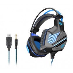 Casque GT61 Gamer E-Sports Avec Microphone LED Stéréo 7.1 compatible avec PS4 Xbox PC