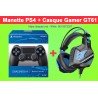 Promo : Manette Playstation PS4 + Casque Gamer OVLENG GT61 Compatible avec PS4 Xbox PC