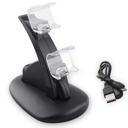 Dual Chargeur Manette PS4 Contrôleur Chargeur Avec Cable USB
