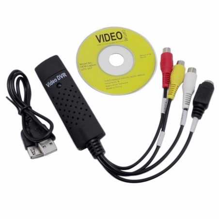 Easycap USB 2.0 Adaptateur Convertisseur Vidéo TV DVD VHS DVR Compatible win7 8 10