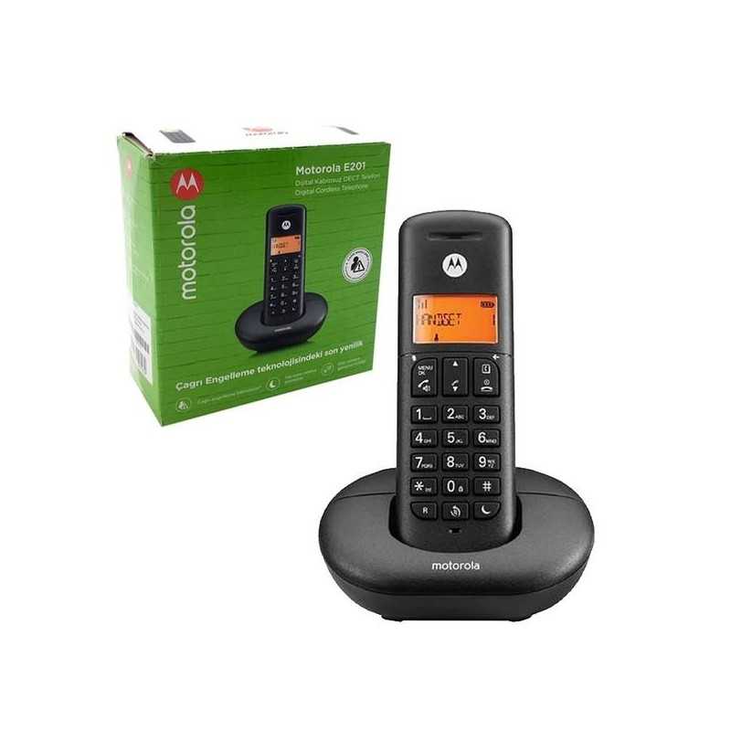 Motorola fixe E201 Téléphone sans fil numérique Mains Libre