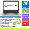 HP ProBook 640 G2 Intel Core i3-6100U 6eme  4G0 RAM DDR4 500Go  Ecran 14"
