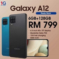 Samsung Galaxy A12 64Go Stockage 6Go RAM batterie 5000mAh Ecran 6.5″