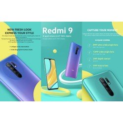 Xiaomi Redmi 9 64go Stockage 4Go Ram Batterie 5020 mAh
