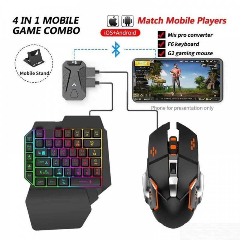 Pack Gamer Mobile 4 in 1 Convertisseur De Contrôleur Pour Smartphones  Jeux PUBG, FORTNITE, CALL OF DUTY...