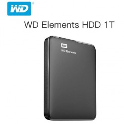 Disque dur 1T WD Western Digital Externe USB 3 .0 WD Elements Portable 2,5" Noir