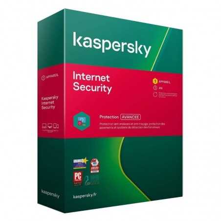 Kaspersky Internet Security 2021 1Poste/1Ans Multi-Devices