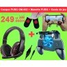 Promo Gaming 3x1 : Casque PUBG GM-002 + Manette Avec Ventilateur + Gants de Jeu PUBG FreeFire manchon de doigt